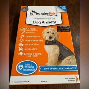 Thundershirt Solid Gray Dog Anxiety Jacket